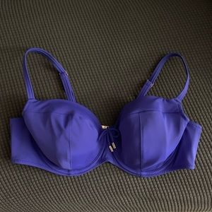 NWT Ava Swimwear BRIGHT blue Underwire Bikini Top